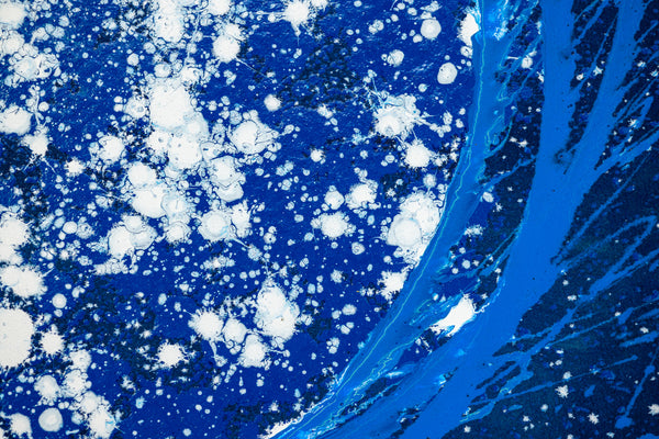Dale Chihuly Midnight Blue Float 42x29 Signed Original Painting