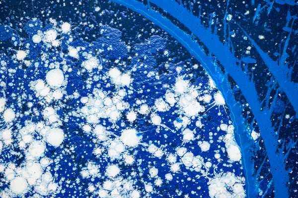 Dale Chihuly Midnight Blue Float 42x29 Signed Original Painting