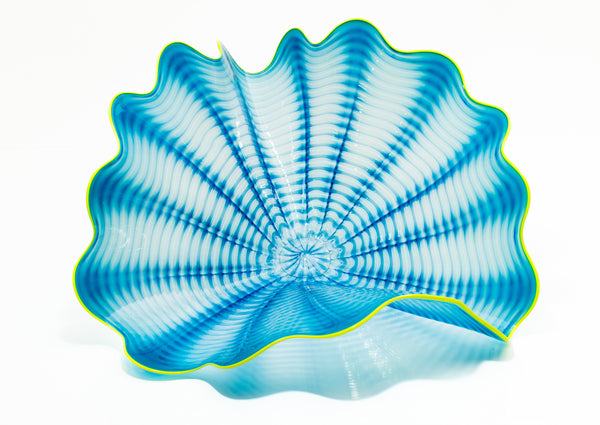 Dale Chihuly Misty Persian Pair 2009 Signed Portland Press Edition Handblown Glass