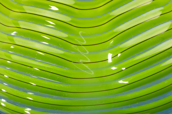 Dale Chihuly Neptune Blue Seaform Sold Out 2011 Portland Press Signed Handblown Glass