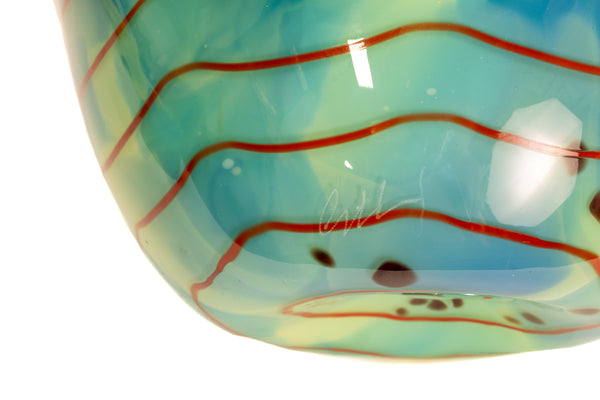 Dale Chihuly Ocean Macchia Sold Out Portland Press 2002 Signed Hand Blown Glass