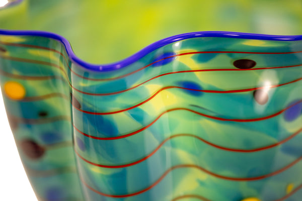 Dale Chihuly Ocean Macchia Sold Out Portland Press 2002 Signed Hand Blown Glass