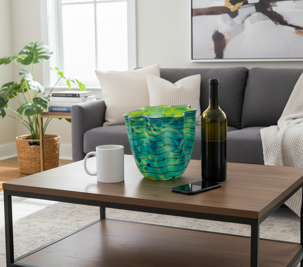 Dale Chihuly, Ocean Macchia - Sold Out Portland Press 2002 Signed Hand Blown Glass