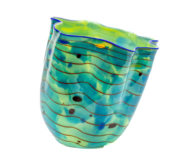 Dale Chihuly Ocean Macchia Sold Out Portland Press 2002 Signed Hand Blown Glass
