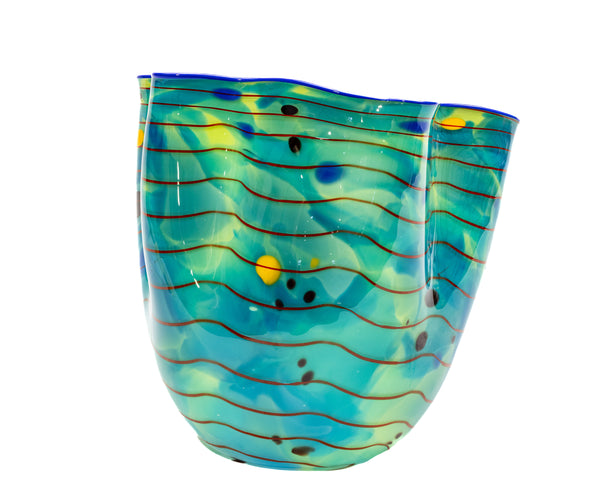 Dale Chihuly Ocean Macchia Sold Out Portland Press 2002 Signed Hand Blown Glass