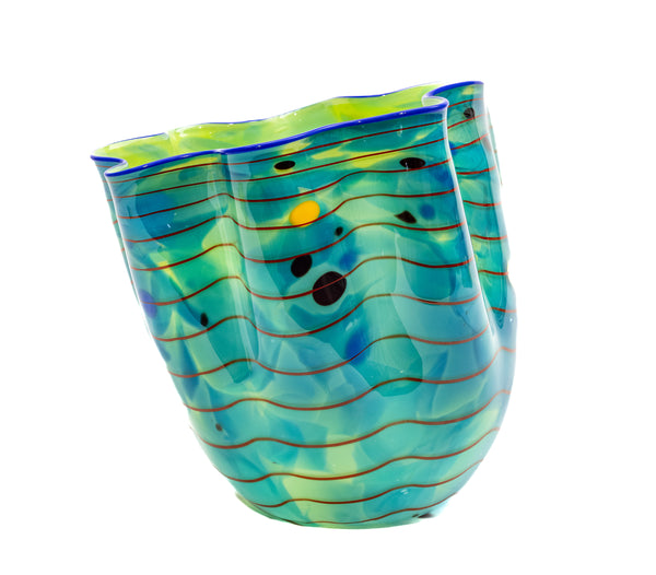 Dale Chihuly Ocean Macchia Sold Out Portland Press 2002 Signed Hand Blown Glass