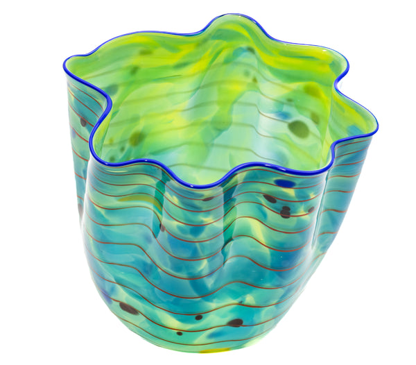 Dale Chihuly Ocean Macchia Sold Out Portland Press 2002 Signed Hand Blown Glass