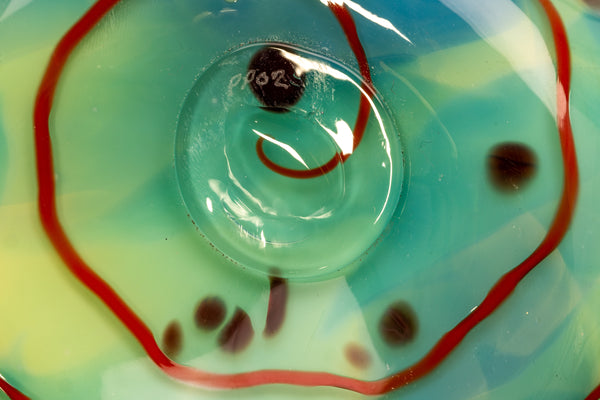 Dale Chihuly Ocean Macchia Sold Out Portland Press 2002 Signed Hand Blown Glass