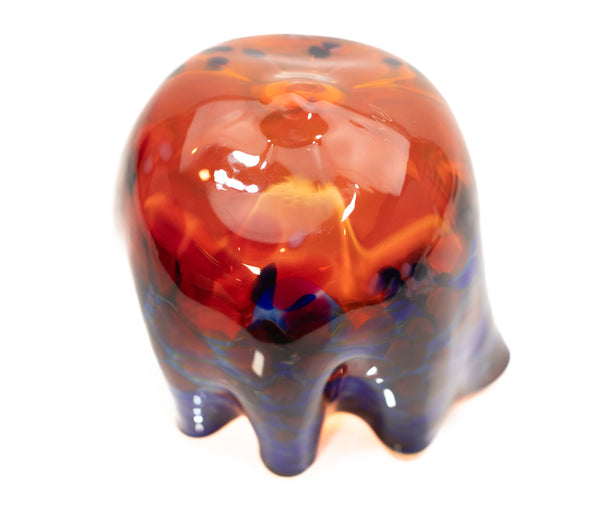 Dale Chihuly Blue and Red Pacific Sunrise Macchia Signed PP 2006 Hand Blown Glass