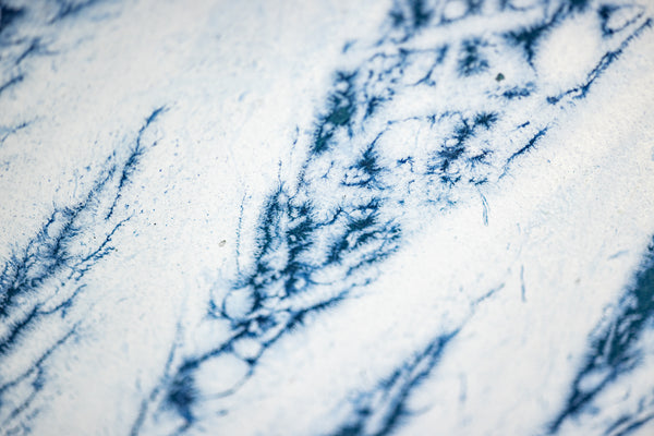 Dale Chihuly Original Acrylic on Paper Signed Painting Aegean Blue Reeds 42x30 Inches