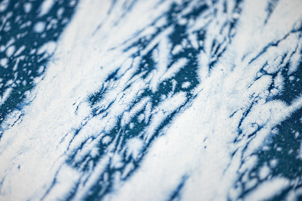 Dale Chihuly Original Acrylic on Paper Signed Painting Aegean Blue Reeds 42x30 Inches