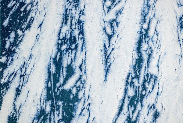 Dale Chihuly Original Acrylic on Paper Signed Painting Aegean Blue Reeds 42x30 Inches