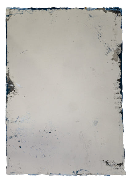 Dale Chihuly Original Acrylic on Paper Signed Painting Aegean Blue Reeds 42x30 Inches