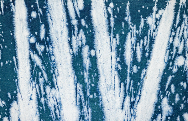 Dale Chihuly Original Acrylic on Paper Signed Painting Aegean Blue Reeds 42x30 Inches