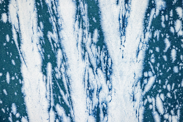 Dale Chihuly Original Acrylic on Paper Signed Painting Aegean Blue Reeds 42x30 Inches