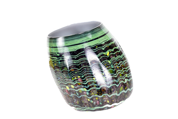 Dale Chihuly 1981 Emerald Green Pilchuk Soft Cylinder Signed Hand Blown Glass Sculpture