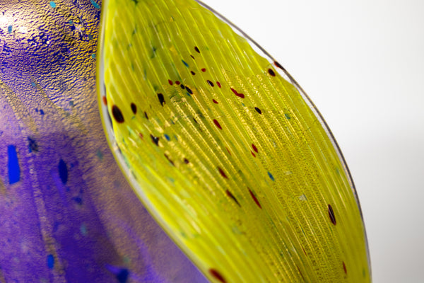 Dale Chihuly Purple Philodendron Ikebana 2002 Signed Portland Press Handblown Glass