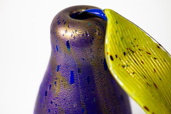 Dale Chihuly Purple Philodendron Ikebana 2002 Signed Portland Press Handblown Glass