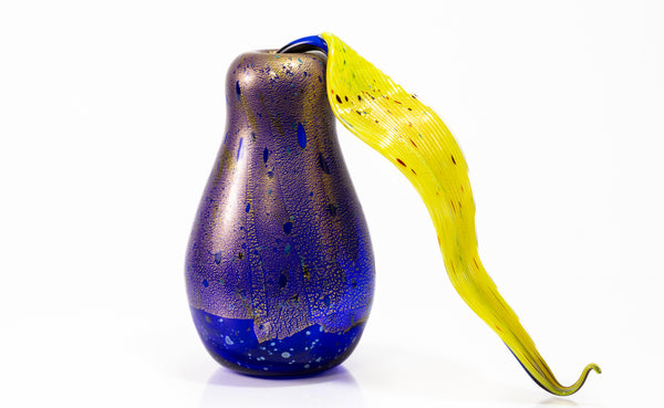 Dale Chihuly, Purple Philodendron Ikebana, 2002 signed Portland Press hand-blown glass
