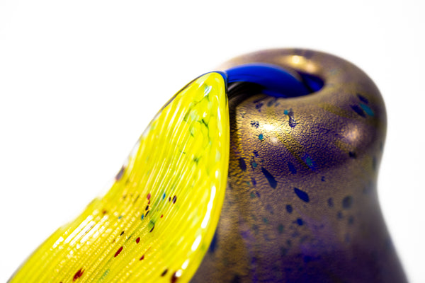 Dale Chihuly Purple Philodendron Ikebana 2002 Signed Portland Press Handblown Glass