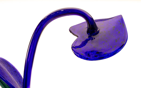 Dale Chihuly Red-Orange and Violet Ikebana 2001 Signed Large 36x32 Handblown Glass