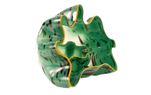 Dale Chihuly Signed Seagreen Macchia Pair Hand-Blown Glass Sold Out Portland Press Edition