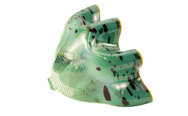 Dale Chihuly Signed Seagreen Macchia Pair Hand-Blown Glass Sold Out Portland Press Edition