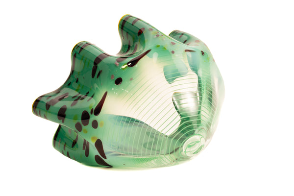 Dale Chihuly Signed Seagreen Macchia Pair Hand-Blown Glass Sold Out Portland Press Edition