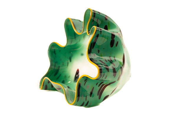 Dale Chihuly Signed Seagreen Macchia Pair Hand-Blown Glass Sold Out Portland Press Edition