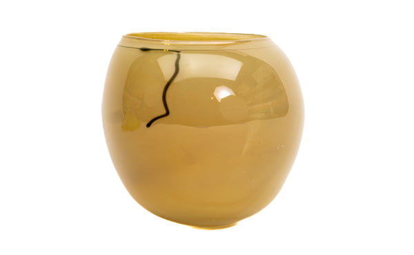 Dale Chihuly 1985 Hand Blown Glass Toffee Basket with $9k Appraisal