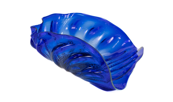 Dale Chihuly Four Piece Ultramarine Seaform Set Handblown Glass