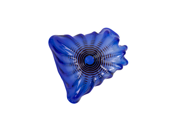 Dale Chihuly Four Piece Ultramarine Seaform Set Handblown Glass