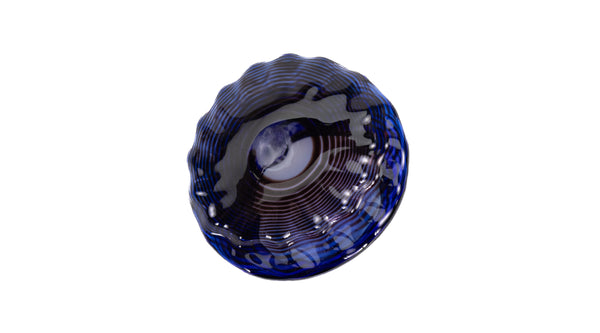 Dale Chihuly Four Piece Ultramarine Seaform Set Handblown Glass