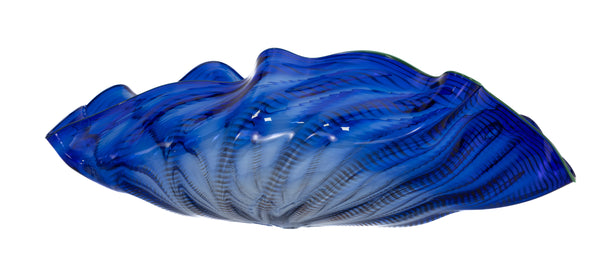 Dale Chihuly Four Piece Ultramarine Seaform Set Handblown Glass