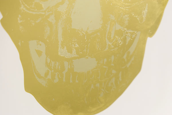 Damien Hirst, Death or Glory, Gold Skull Foil Block Edition of 2