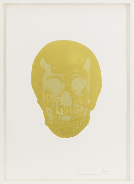 Damien Hirst, Death or Glory, Gold Skull Foil Block Edition of 2