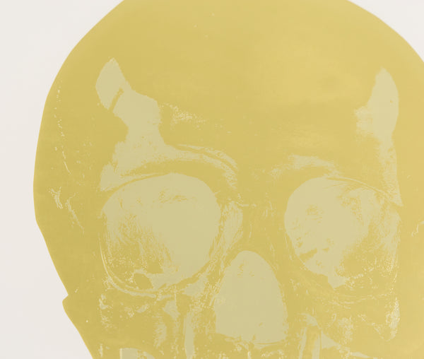 Damien Hirst, Death or Glory, Gold Skull Foil Block Edition of 2