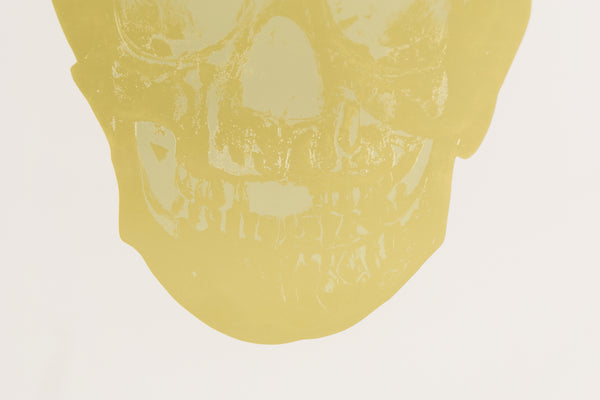 Damien Hirst, Death or Glory, Gold Skull Foil Block Edition of 2
