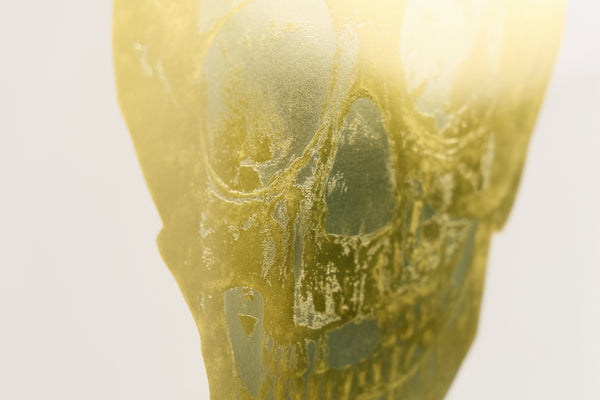 Damien Hirst, Death or Glory, Gold Skull Foil Block Edition of 2