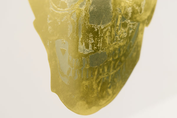 Damien Hirst, Death or Glory, Gold Skull Foil Block Edition of 2
