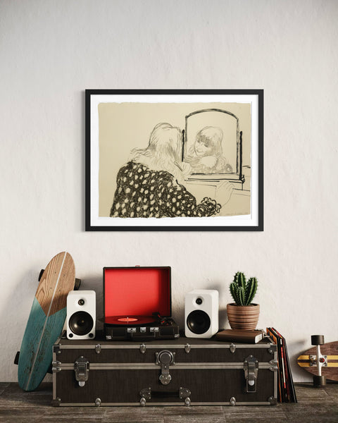 David Hockney Ann Combing Her Hair Signed Lithograph Edition of 75