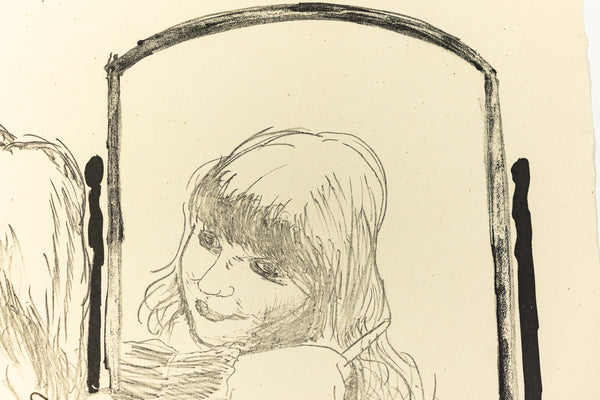 David Hockney Ann Combing Her Hair Signed Lithograph Edition of 75