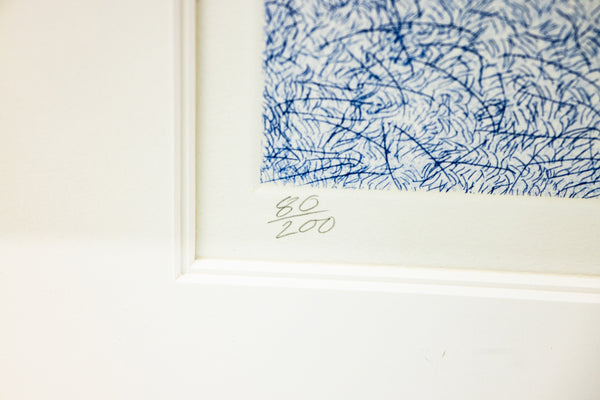 David Hockney Figures with Still Life Etching Edition of 200 From The Blue Guitar Series