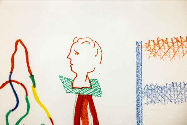 David Hockney Figures with Still Life Etching Edition of 200 From The Blue Guitar Series