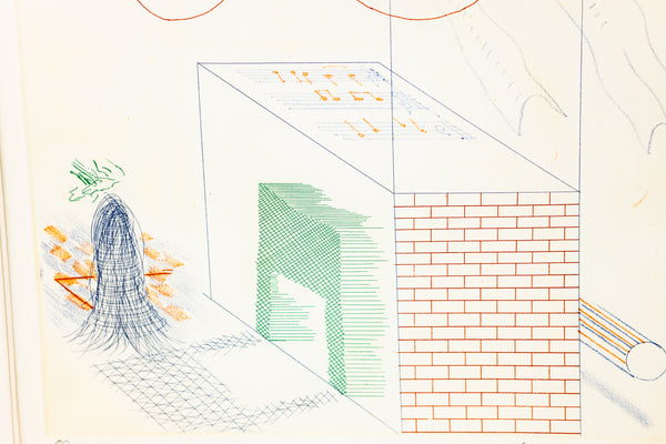 David Hockney Serinade Etching Edition of 200 From The Blue Guitar Series