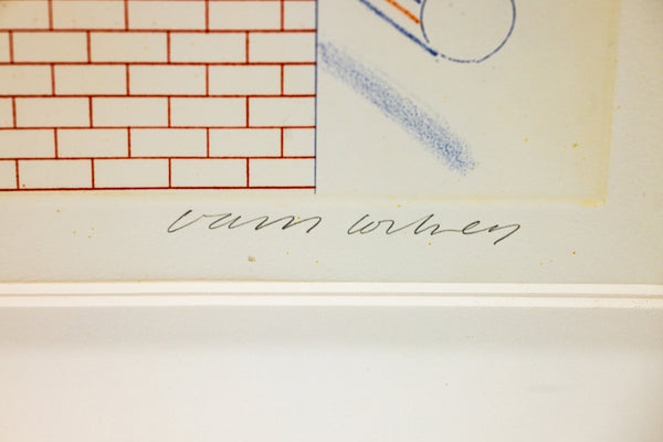 David Hockney Serinade Etching Edition of 200 From The Blue Guitar Series
