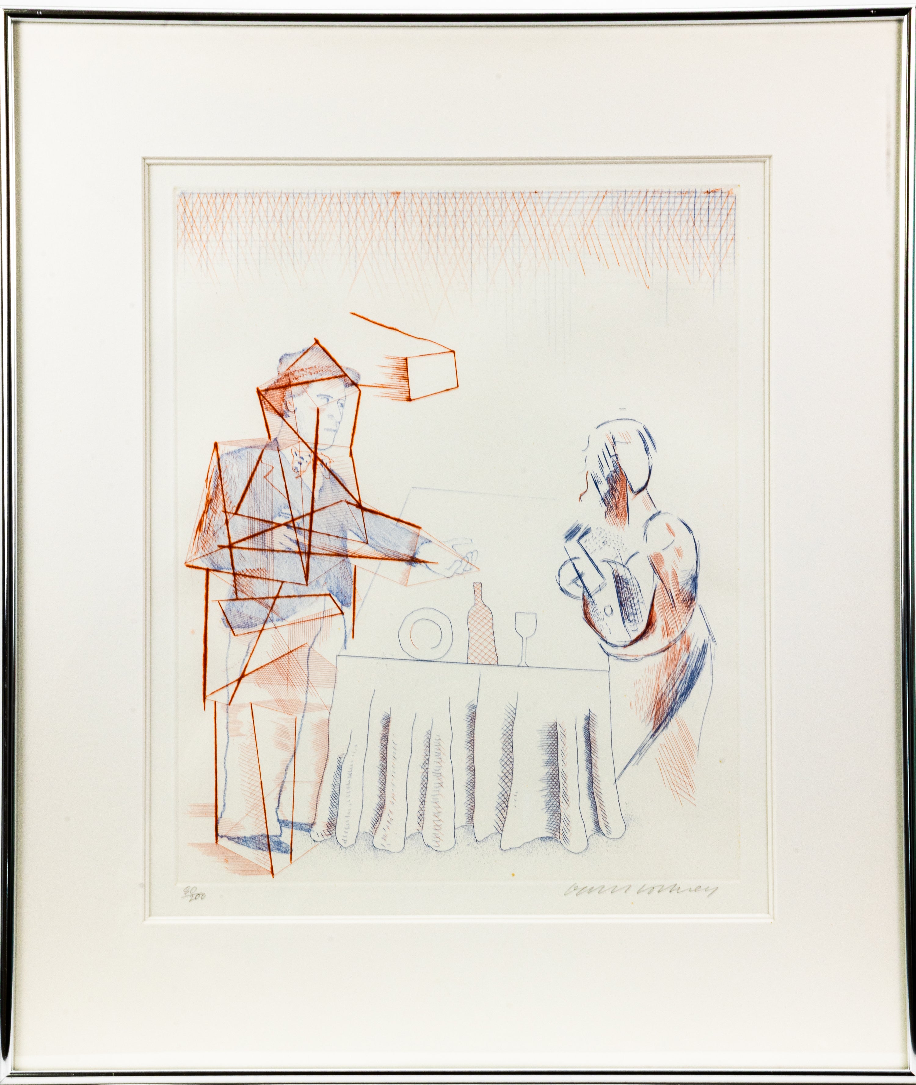 David Hockney The Buzzing of the Blue Guitar Etching Edition