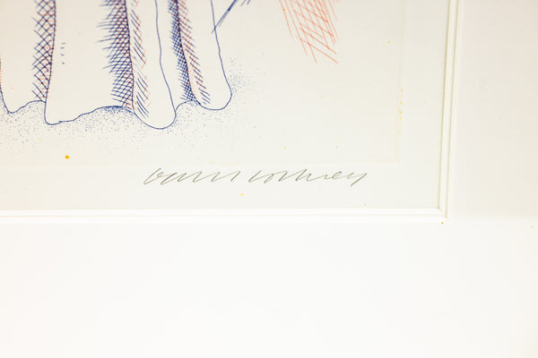 David Hockney The Buzzing of the Blue Guitar Etching Edition of 200 From The Blue Guitar Series