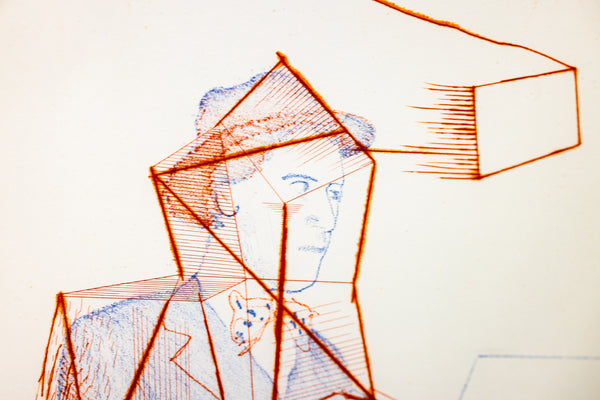 David Hockney The Buzzing of the Blue Guitar Etching Edition of 200 From The Blue Guitar Series