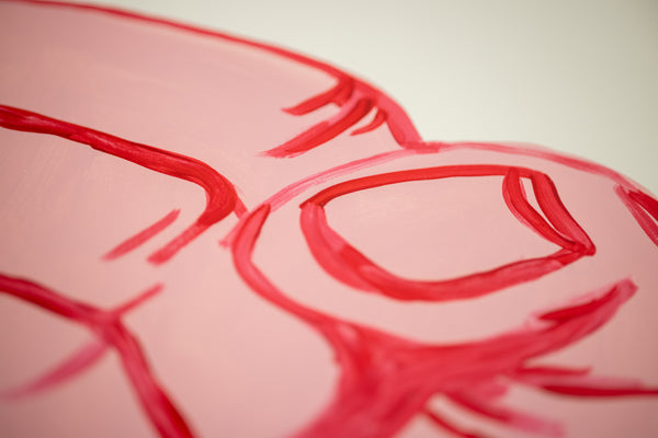 David Shrigley, Fight Your Paranoia, is a 30 x 22.25 inch original acrylic painting on Fabriano paper featuring a clenched fist and ironic text